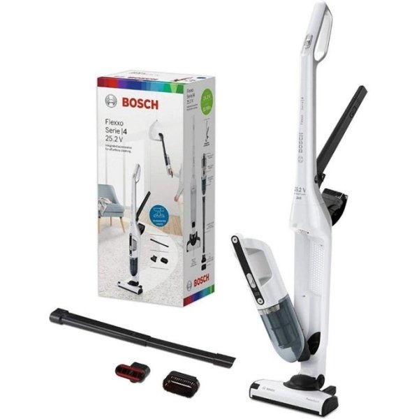 Bosch Series 4 Flexxo Gen2 23Vmax Rechargeable Vacuum Cleaner  - White (BCH3P2301)