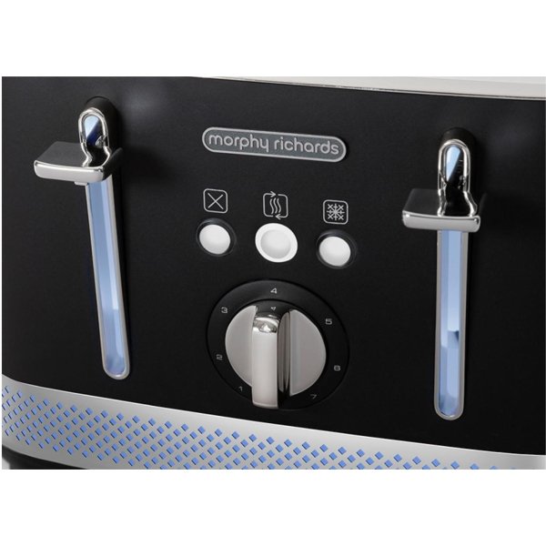 Morphy Richards Illumination 4 Slice Toaster - Black (248020)