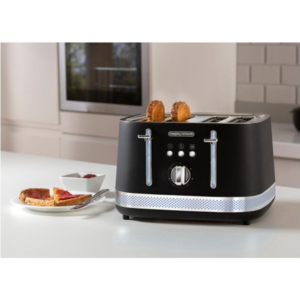 Morphy Richards Illumination 4 Slice Toaster - Black (248020)