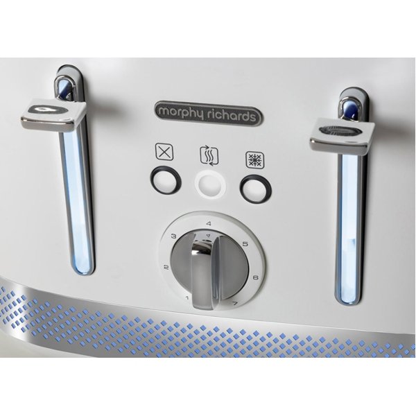 Morphy Richards Illumination 4 Slice Toaster - White (248021)