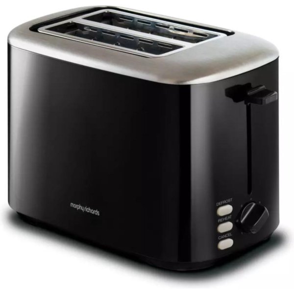 Morphy Richards Equip 2 Slice Toaster - Black (222064)