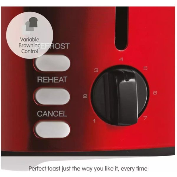 Morphy Richards Equip 2 Slice Toaster - Red (222066)