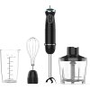Handheld Hand Blender 1000W Immersion Blender Mixer with Attachments: Stainless Steel Blade With 6 in 1 Hand Blender