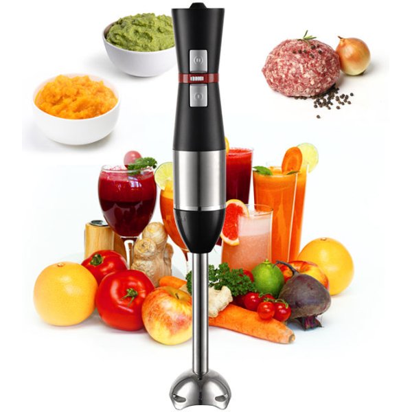 Home Appliance Immersion Blender Professional Electric Stick Blender Hotel Plastic Housing Kitchen Hand Blender with Push Button