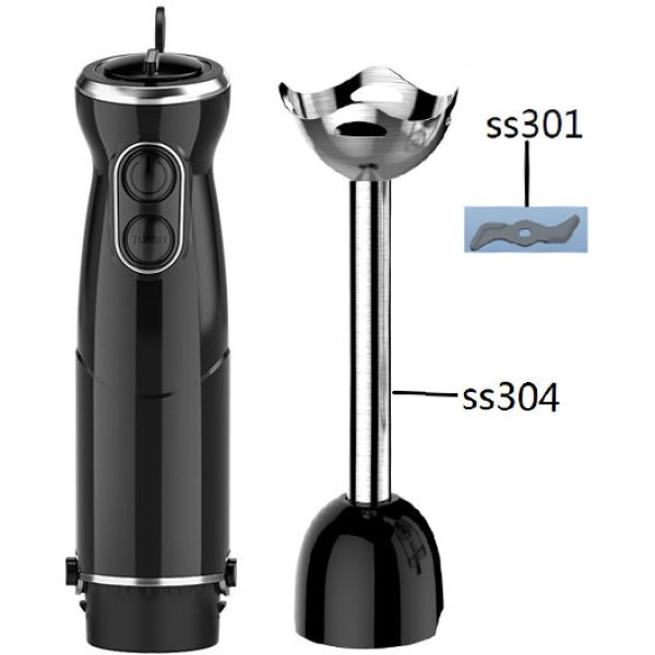 Handheld Hand Blender 1000W Immersion Blender Mixer with Attachments: Stainless Steel Blade With 6 in 1 Hand Blender